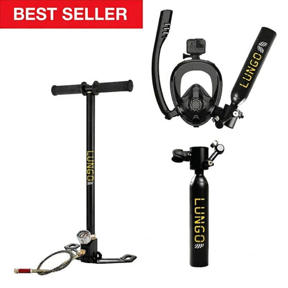 Scuba Tank + Hand Pump + Sub-Mask